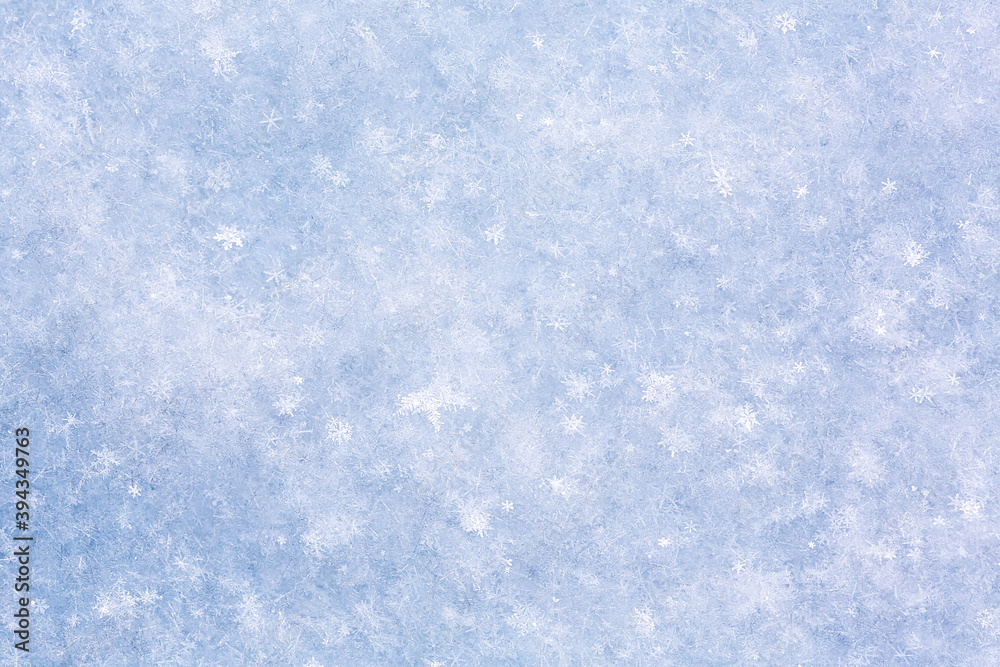 fresh snowflakes macro texture. natural winter background.
