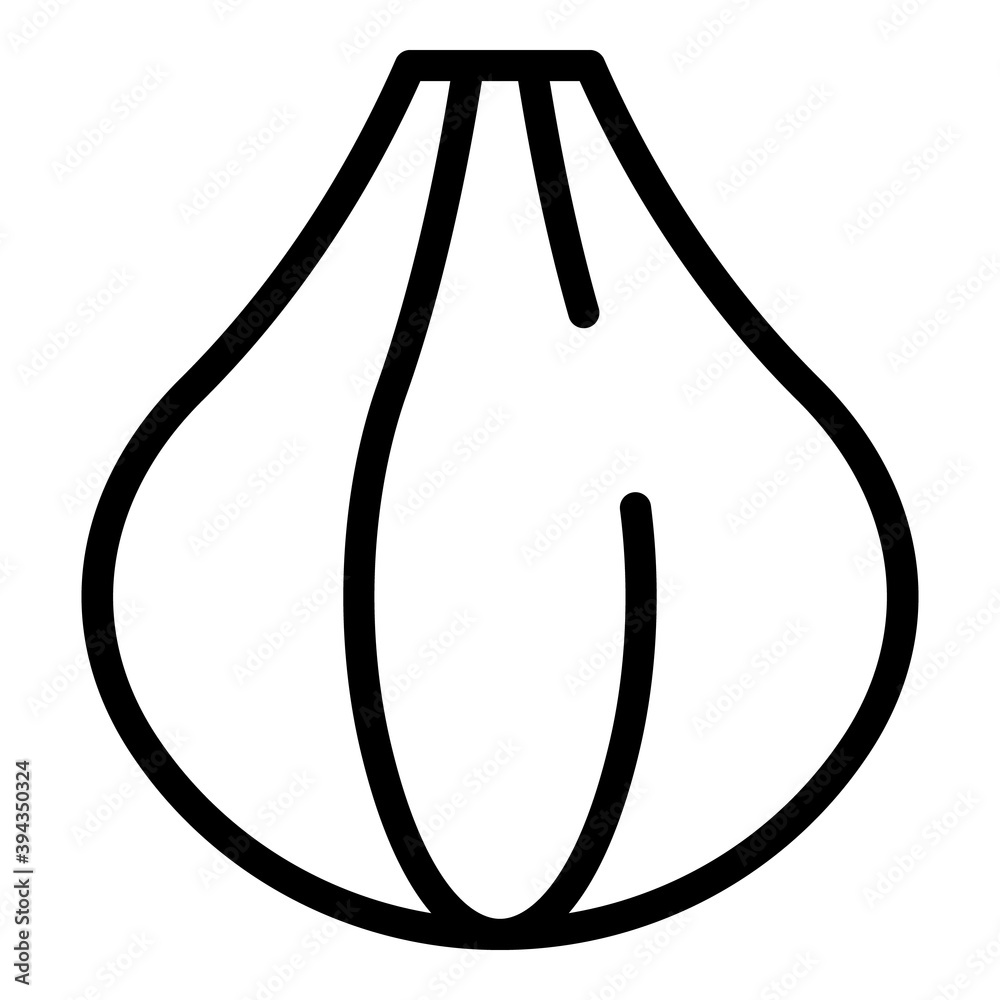Exotic fig fruit icon. Outline exotic fig fruit vector icon for web design isolated on white background Exotic fig fruit icon. Outline exotic fig fruit vector icon for web design isolated on white background