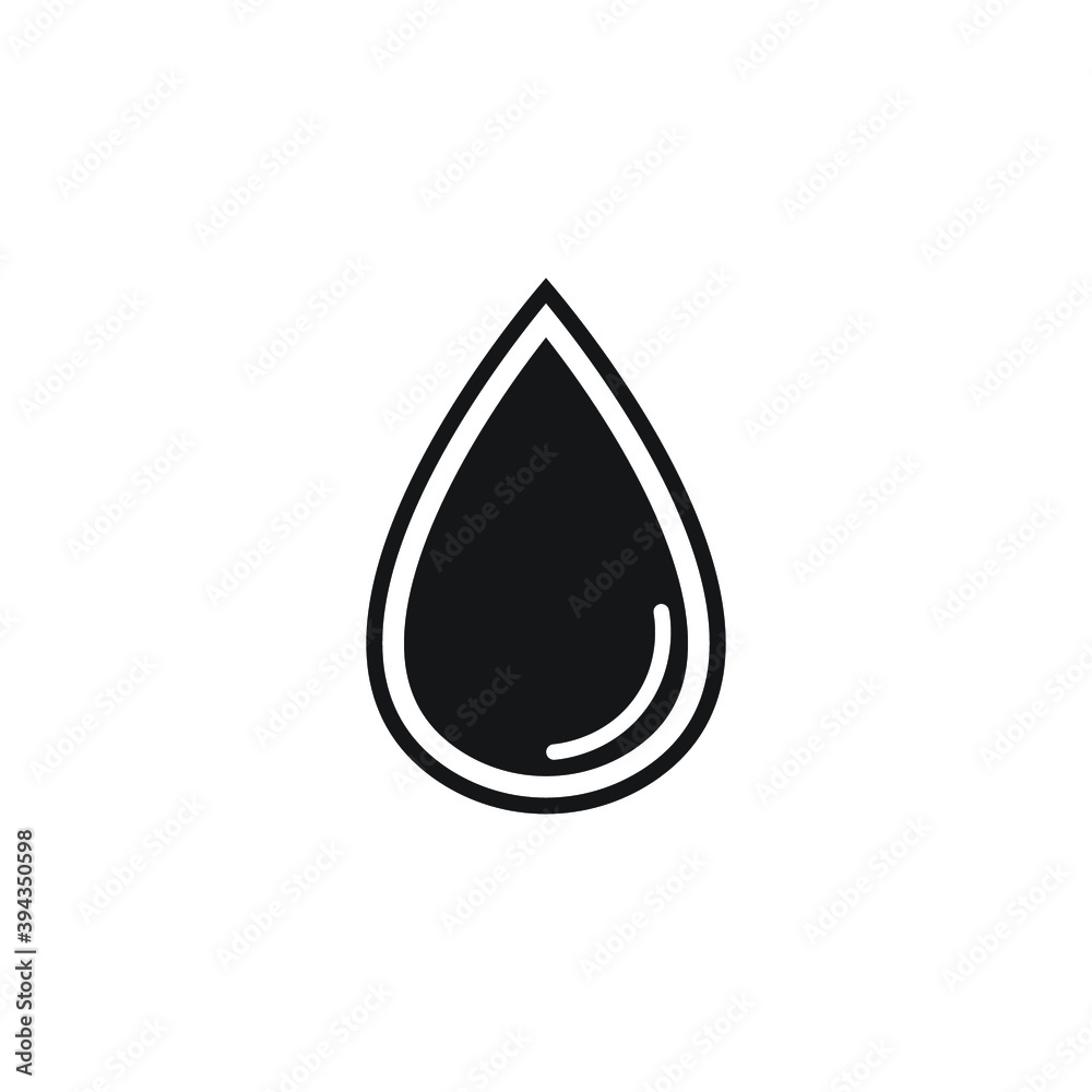 Icon vector graphic of water drop, good for template web app Icon vector graphic of water drop, good for template web app