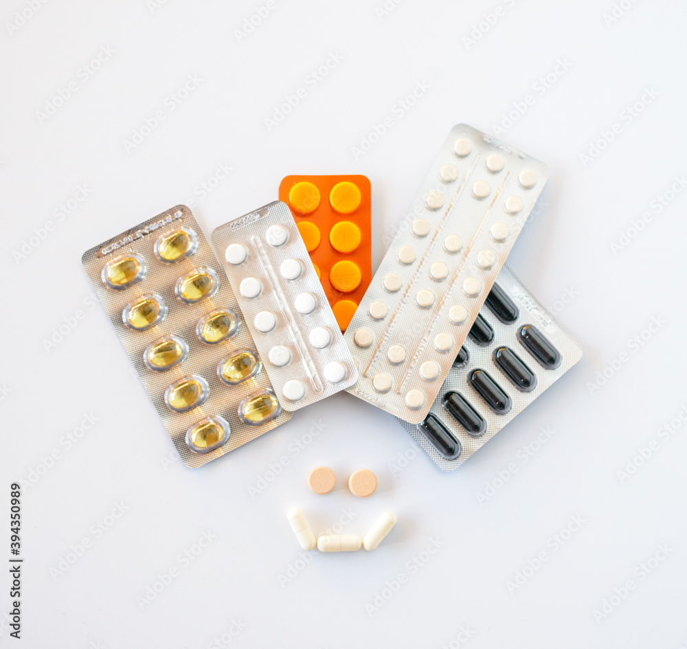 Packs of pills