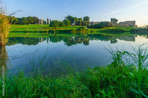 Lake and Antipatris Fort (Binar Bashi), Yarkon (Tel-Afek) National Park photo