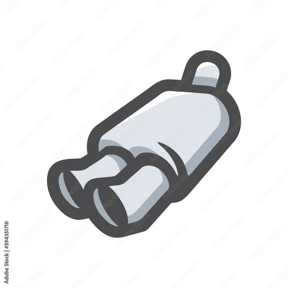 Exhaust cars Pipe Vector icon Cartoon illustration Exhaust cars Pipe Vector icon Cartoon illustration