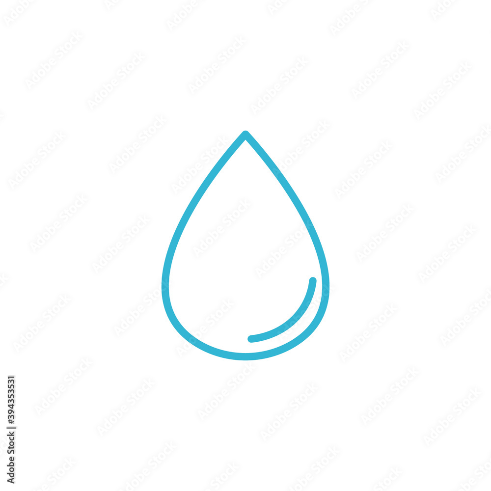 Icon vector graphic of water drop, good for template web app Icon vector graphic of water drop, good for template web app