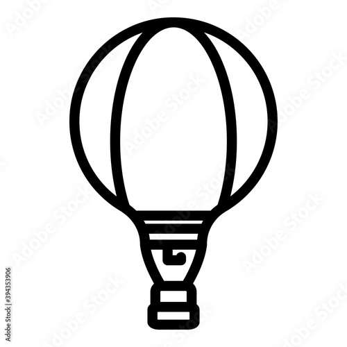 Turkish balloon icon. Outline turkish balloon vector icon for web design isolated on white background