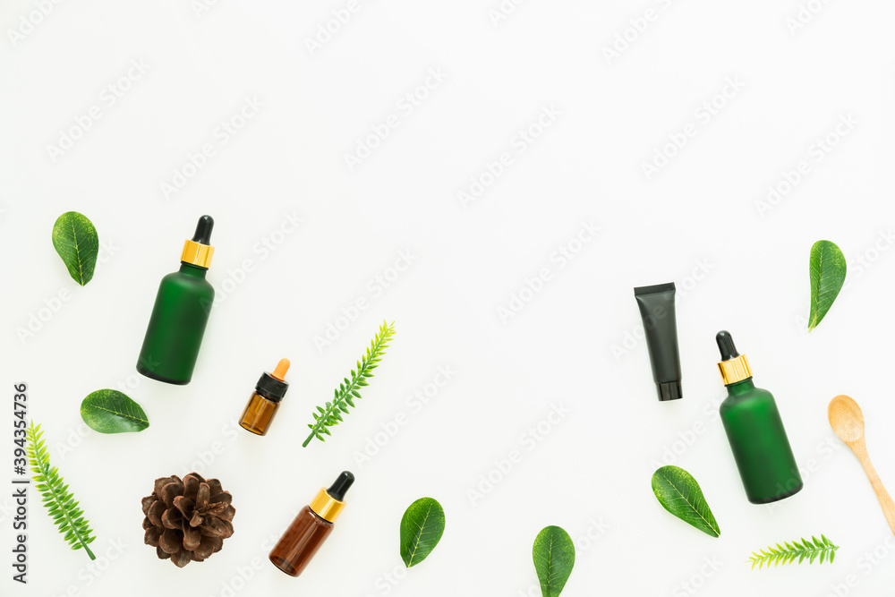 Bottle cream, mockup of beauty product brand. Top view on the white background. Bottle cream, mockup of beauty product brand. Top view on the white background.