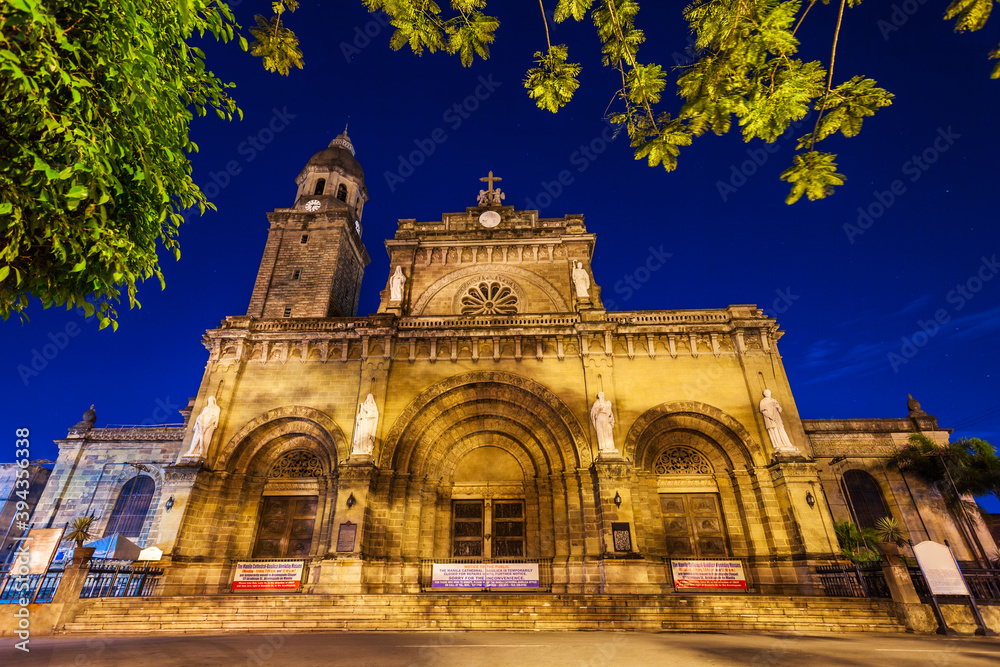 Manila Cathedral in Manila city, Philippines