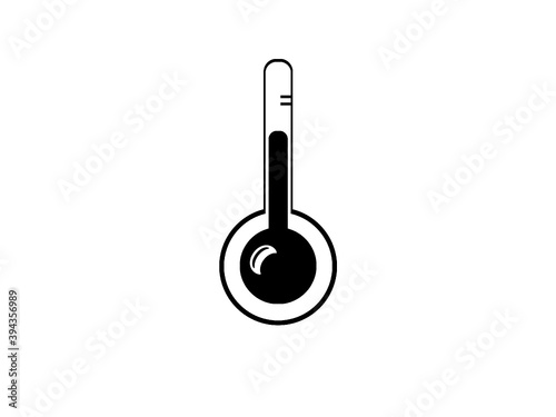  Thermometer Vektor isoliert auf weißen Hintergrund