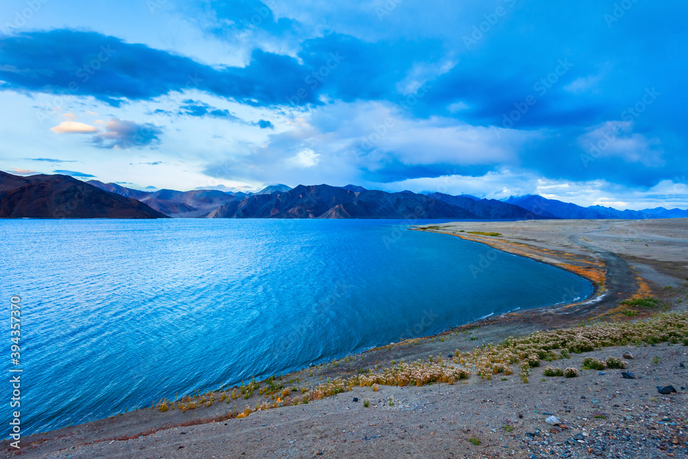 Pangong Tso Lake in Ladakh, India