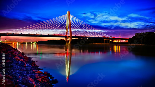 the Kit Bond Bridge in Kansas City Missouri. photo