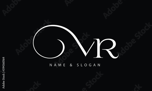 MR, RM, M, R abstract letters logo monogram
