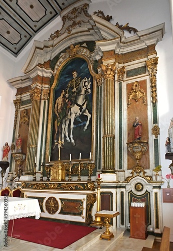 Saint Martin effigy in the church of Sao Martinho do Porto, Centro - Portugal 