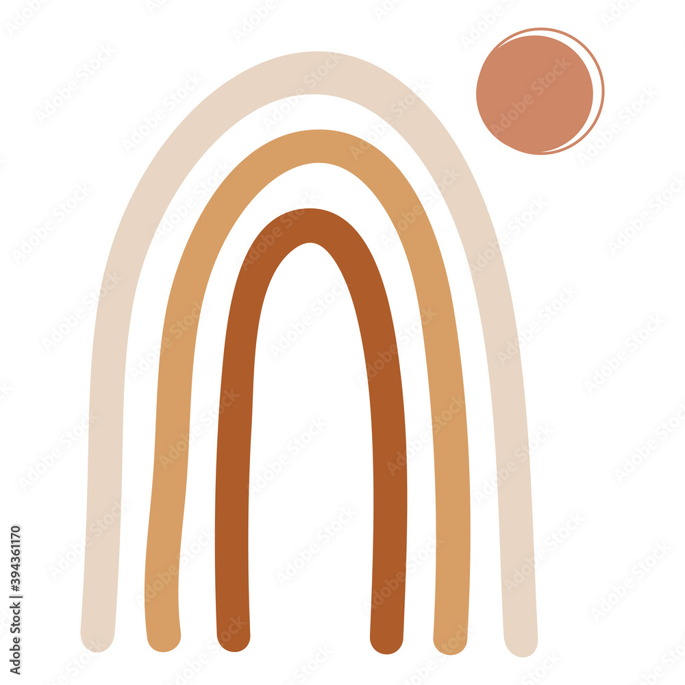 Boho rainbow design element. Vector illustration. Boho rainbow design element. Vector illustration.