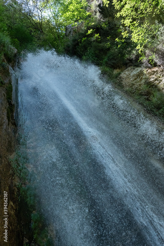 Senerchia waterfalls, WWF naturalistic oasis, in Campania, Salerno. View of the route, panoramas and details of nature.