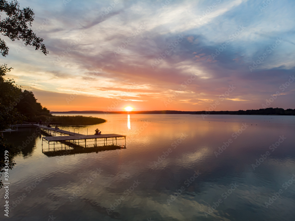 Sunset on the lake