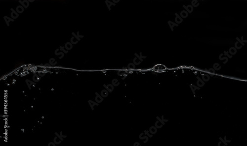 a wave on a black background