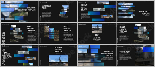 Presentation design vector template, multipurpose template for presentation slide, flyer, brochure cover design, infographic report. Modern corporate identity style for any purposes. Business template