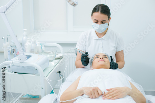 Professional skin treatment in the modern clinic