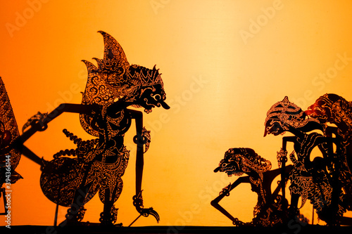 Wayang kulit or Shadow puppets typical of Java, Indonesia	
 photo