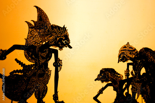 Wayang kulit or Shadow puppets typical of Java, Indonesia	
 photo