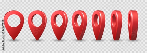 Map 3d pins