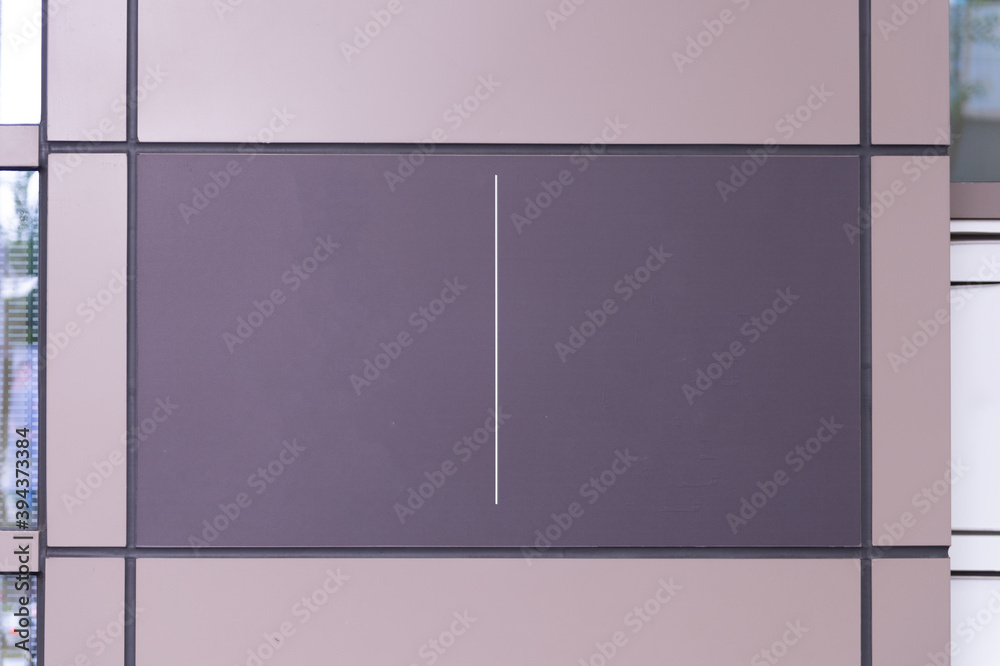 Large blank billboard on a street wall, banners with room to add your own text Large blank billboard on a street wall, banners with room to add your own text