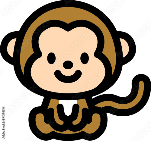 かわいいおさるのキャラクター