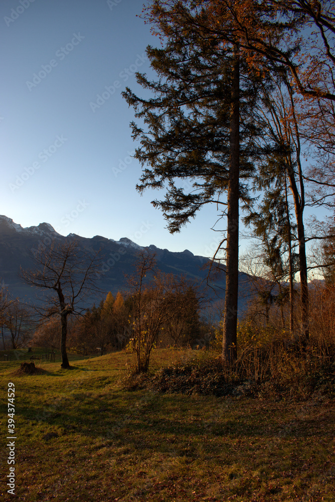 Wunderschöne Herbststimmung in Triesenberg in Liechtenstein 18.11.2020