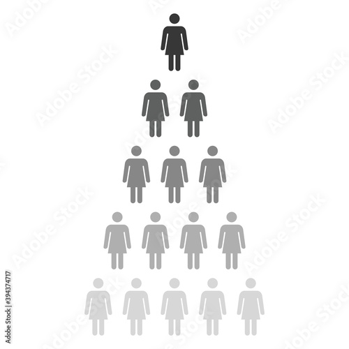 group of people illustration concept vector,set of people,woman icon.