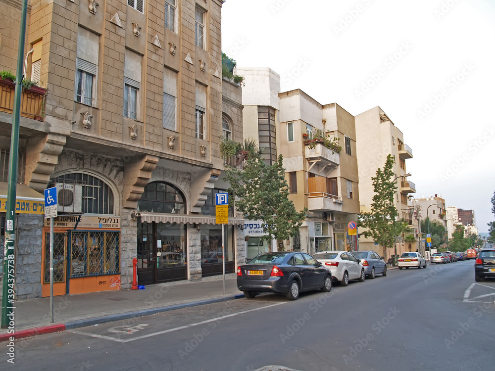TEL AVIV, IZAIL - OCTOBER 03, 2012: View of Geul Street in the old district of the city
