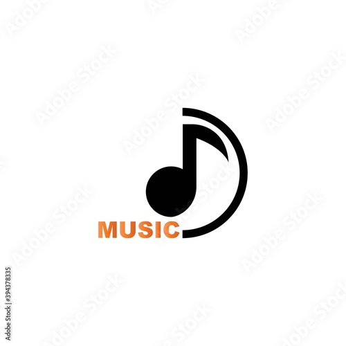 music logo vector icon illustration