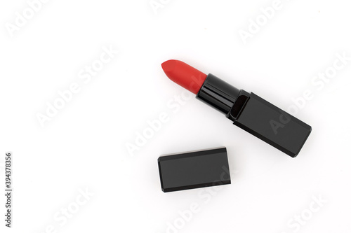 red lipstick isolated on white