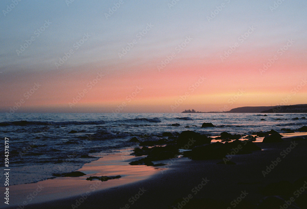 Naklejka premium Atardecer en Maspalomas, Gran Canaria.