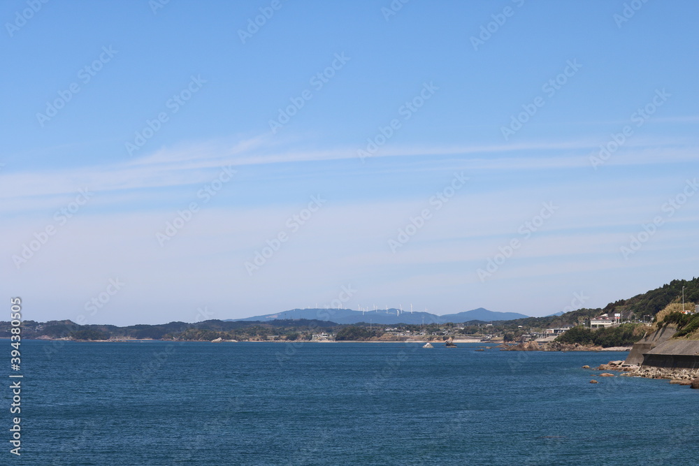 The sea in Akune City, Kagoshima Prefecture