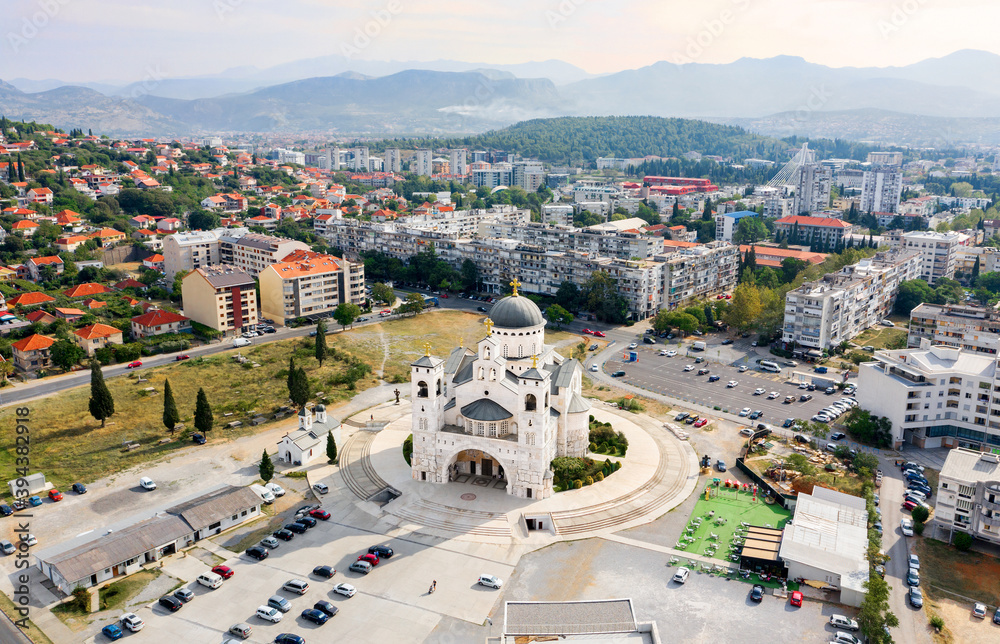 Cathedral of the Resurrection of Christ in Podgorica. Montenegro