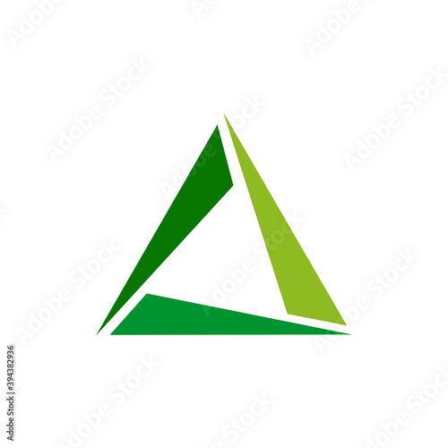 Triangle icon logo design for business company template