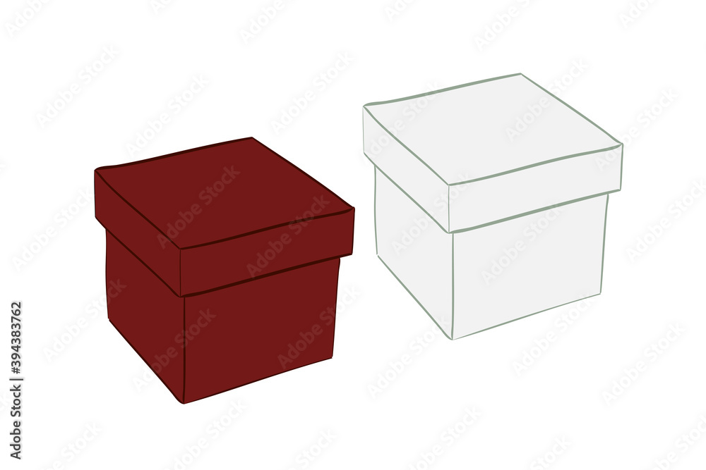 Box Document Design Simple Vector Illustration Box Document Design Simple Vector Illustration