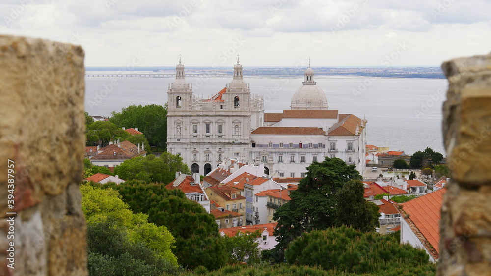 Blick auf das Kloster Sao Vicente de Fora, Lissabon, Portugal