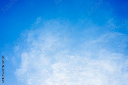 Beautiful White clouds on blue sky with copy space for banner or wallpaper background. freedom concept