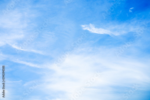 Natural of White clouds on blue sky with copy space for banner or wallpaper background. freedom concept