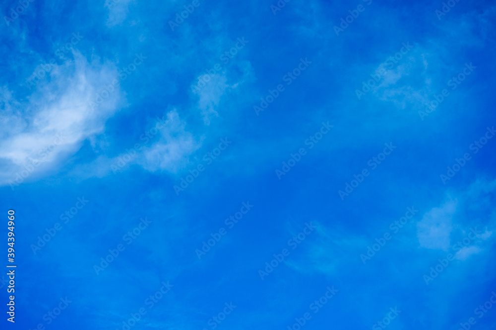 Abstract of White clouds on blue sky texture background with copy space for banner
