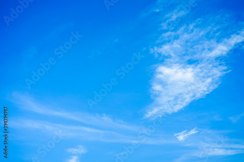 Abstract of White clouds on blue sky texture background with copy space for banner
