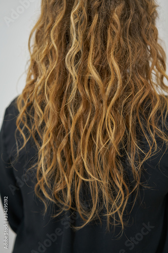 Photography Dry and frizzy natural curly hair that needs hydration