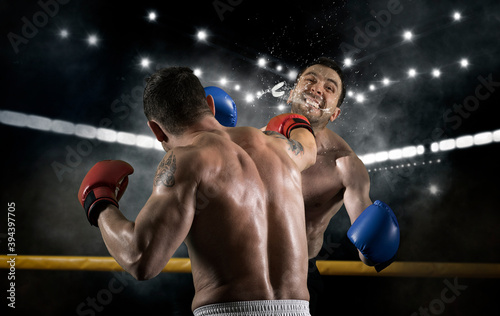 Box professional match on smoke background © Andrey Burmakin