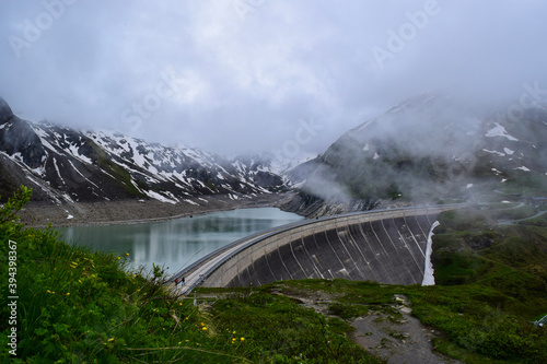 Mooserboden Dam , Stausee , Hohenburg , Kaprun , Kitzsteinhorn , Salzburg , Austria 
