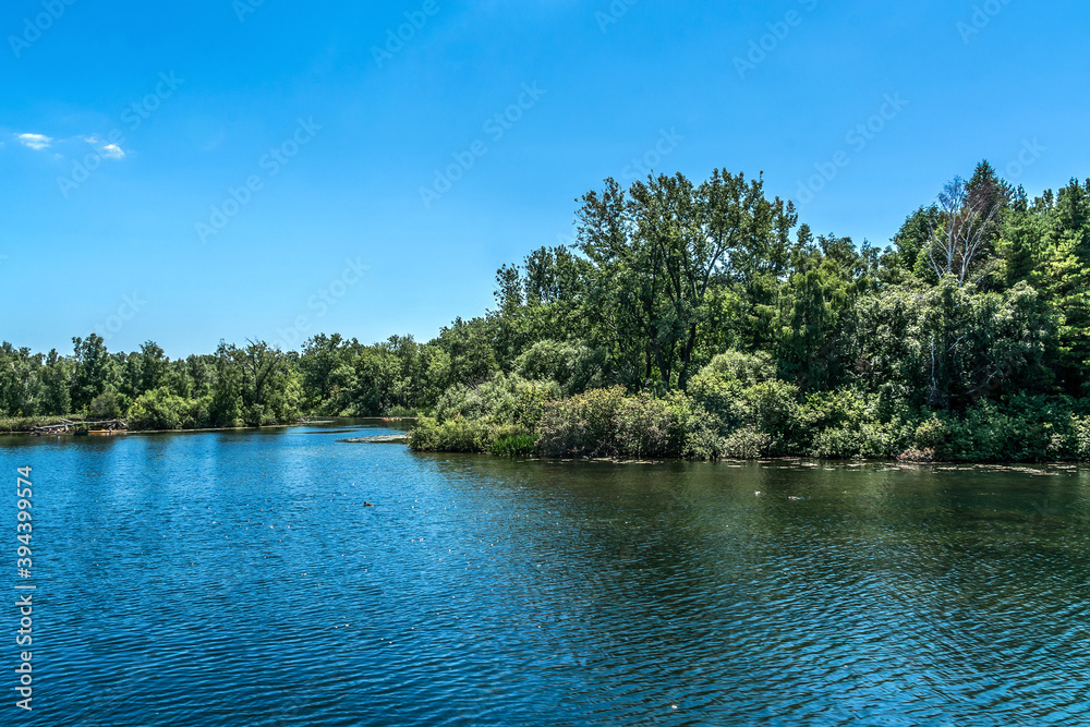 The beautiful Toronto Islands (Formerly Island of Hiawatha or Menecing). The islands are a popular recreational destination. Toronto, Ontario, Canada.