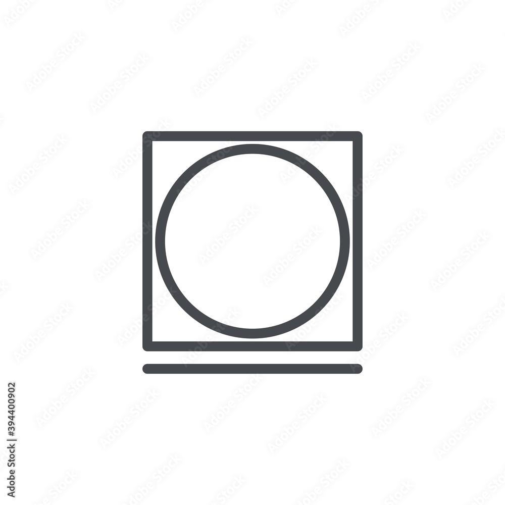 Permanent press icon isolated on white background. Laundry symbol modern, simple, vector, icon
