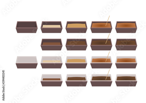 set of cake