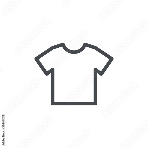 Teeshirt icon isolated on white background. Clothing symbol modern, simple, vector, icon for website design, mobile app, ui. Vector Illustration