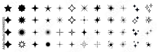 Obraz na płótnie Stars set icons. Rating star signs collection – vector for stock