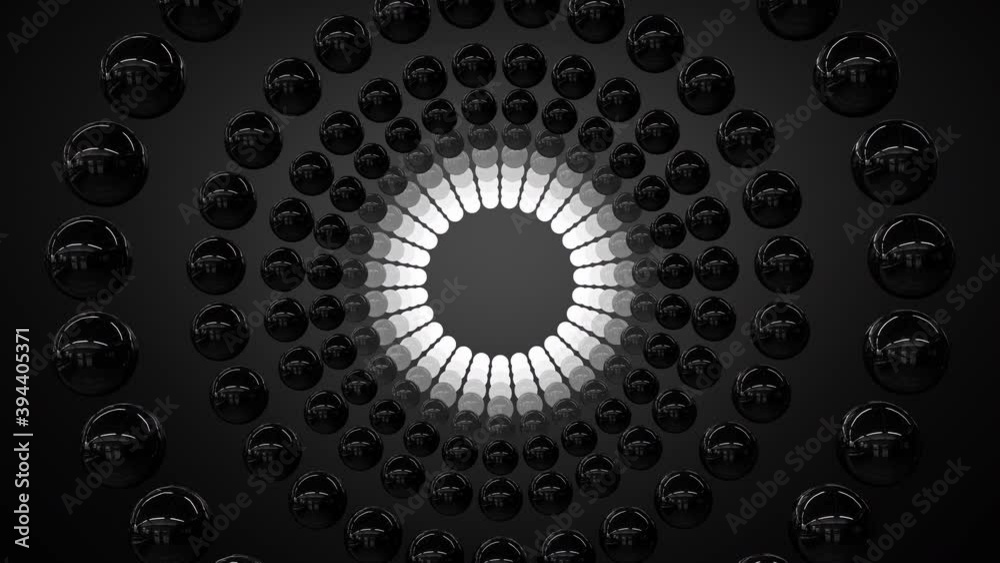 4k Black Sphere Circular Moving Abstract Animation Seamless Loop 4k Black Sphere Circular Moving Abstract Animation Seamless Loop